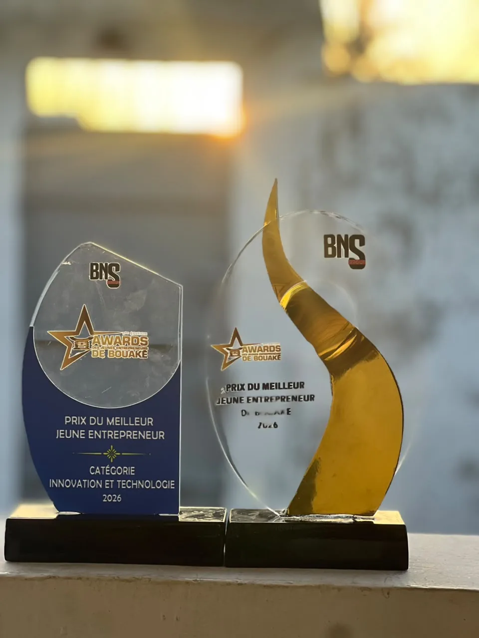 Les deux trophées des Awards de Bouaké